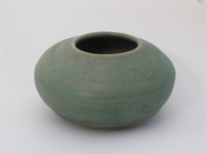 Short Green Vase